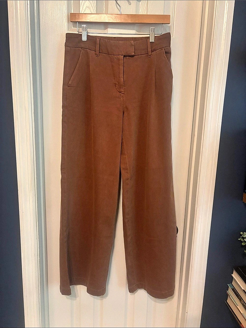 American Eagle Wide Leg Trouser Pants in Brown Size 2 Like New